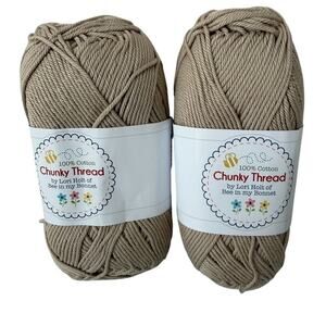 Chunky Thread By Lori Holt Linen 11550 50 Grams 140 Yards Cotton Lot of 2